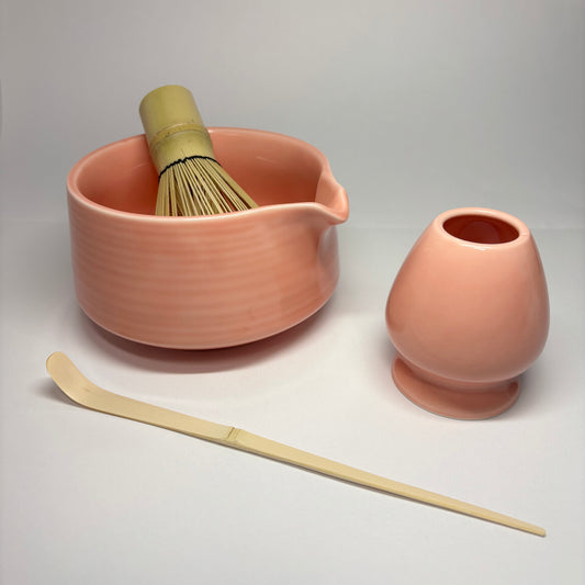 Matcha Set Light Coral Pink, starter kit